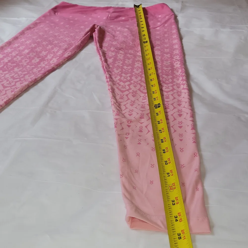 LuLaRoe 🎀 OS Pink Ribbon Dipped Ombre Leggings for Breast Cancer Awareness 🎀 - Picture 6 of 12